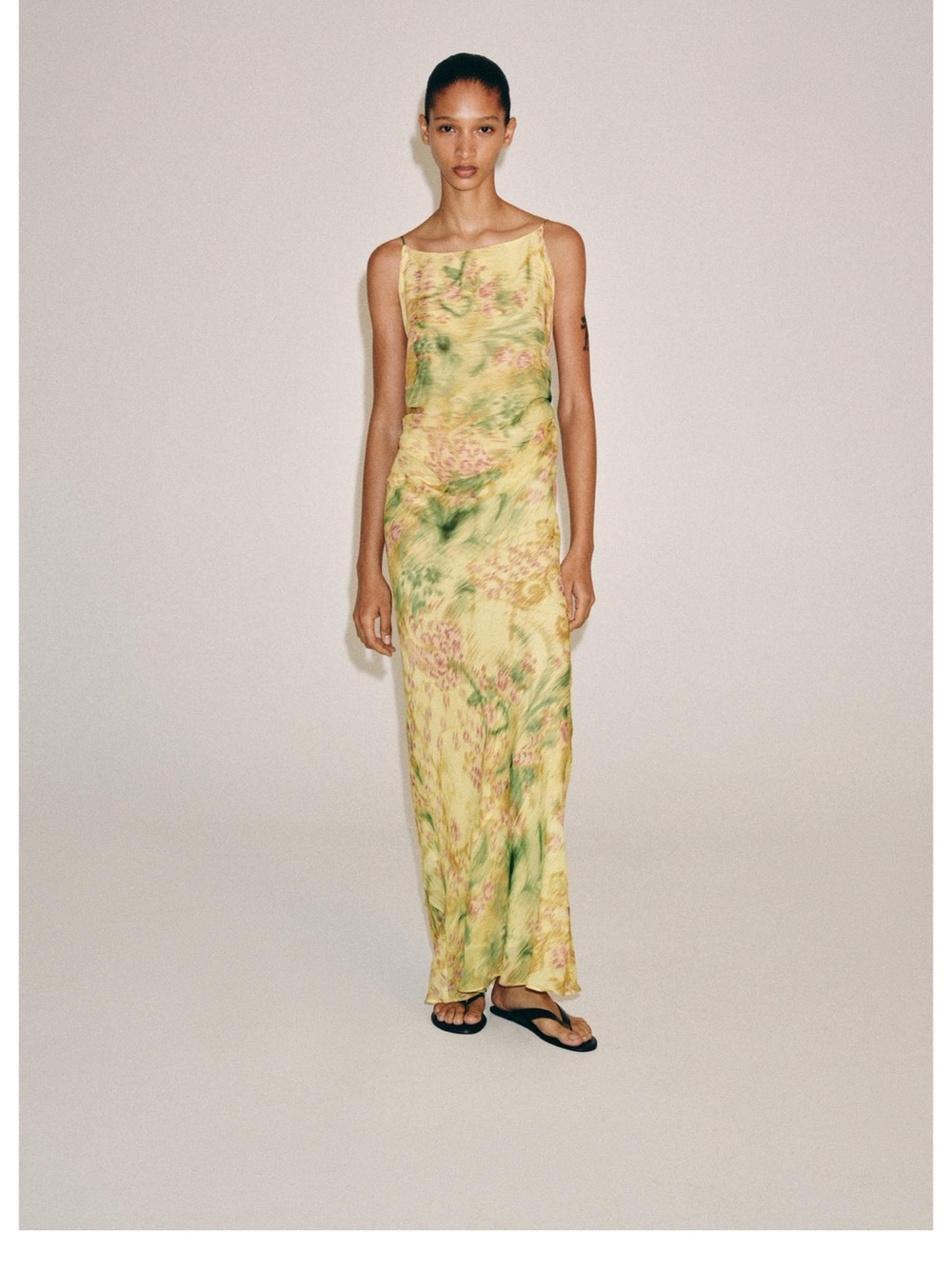 Zara multiway Maxi floral printed bow Dress
